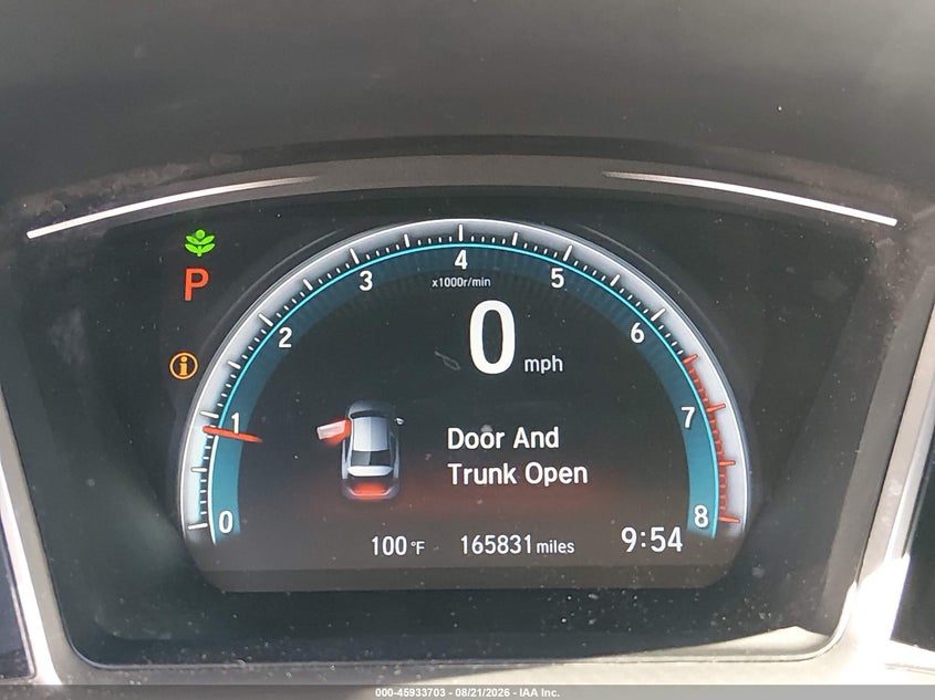 2016 HONDA CIVIC SEDAN 1.5L I-4 DI, DOHC, VVT, TURBO, 174HP