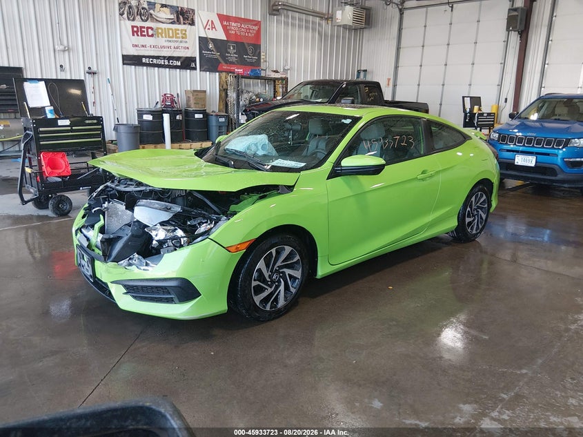 2016 Honda Civic, Front End, IAAI, VIN 2HGFC4B02GH300104 — photo 2