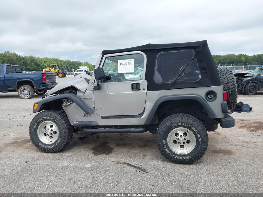 JEEP WRANGLER 2001 VIN 1J4FA29P11P371349