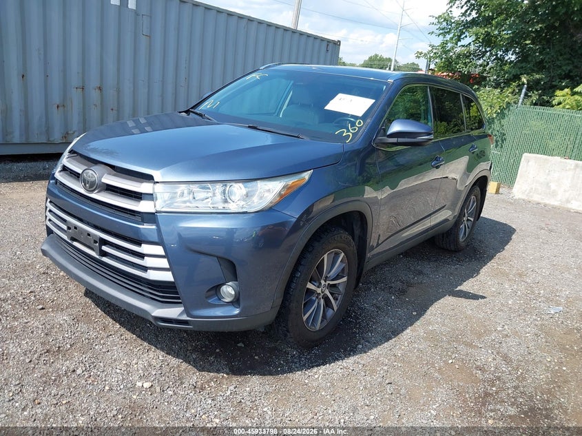 2019 Toyota Highlander, Удар ззаду, IAAI, VIN 5TDJZRFH1KS971715 — фото 2