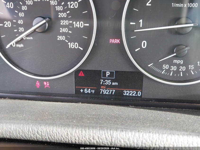 2015 BMW X3 SPORT UTILITY VEHICLE 2.0L I-4 DI, DOHC, VVT, TURBO, 240HP