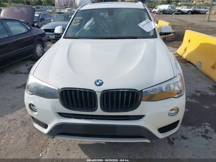 2015 BMW X3 SPORT UTILITY VEHICLE 2.0L I-4 DI, DOHC, VVT, TURBO, 240HP