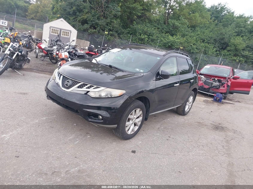 2013 Nissan Murano Sv, Обычный износ, IAAI, VIN JN8AZ1MW7DW302729 — фото 2