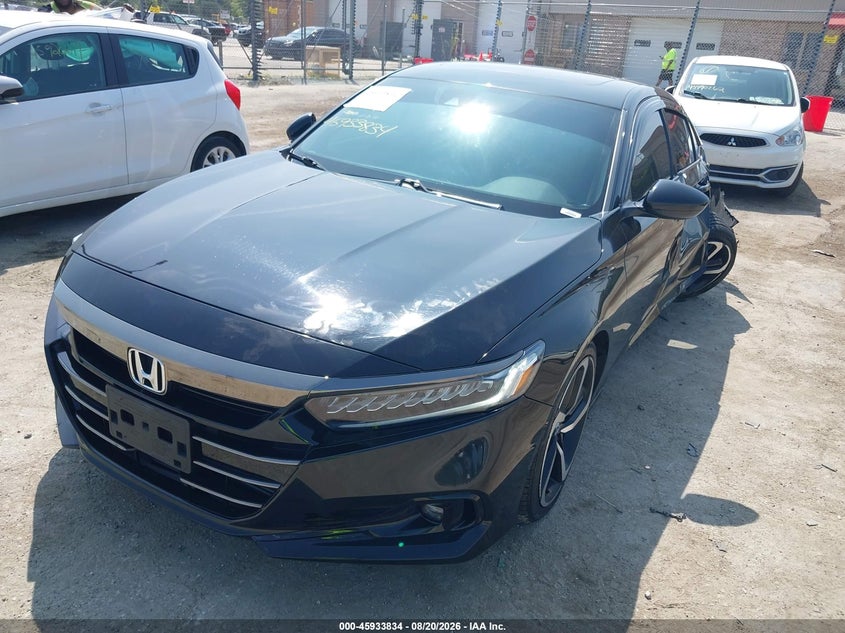 2022 Honda Accord Sport 2.0T, Left Rear, IAAI, VIN 1HGCV2F3XNA010405 — photo 2