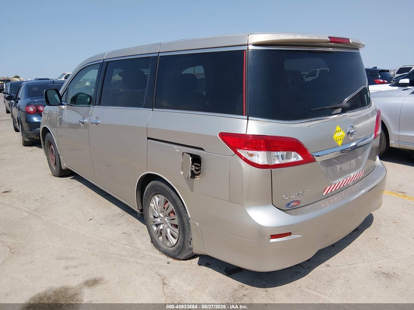 Vin: jn8ae2kp6c9036632, lot: 46432989, nissan quest s 20123