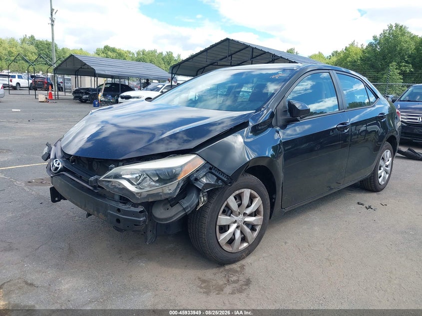 2014 Toyota Corolla, Удар спереди, IAAI, VIN 2T1BURHE6EC038315 — фото 2