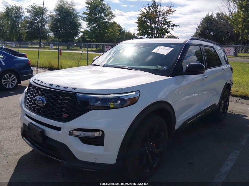 2024 Ford Explorer, Left Rear, IAAI, VIN 1FM5K8GC3RGA90159 — photo 2