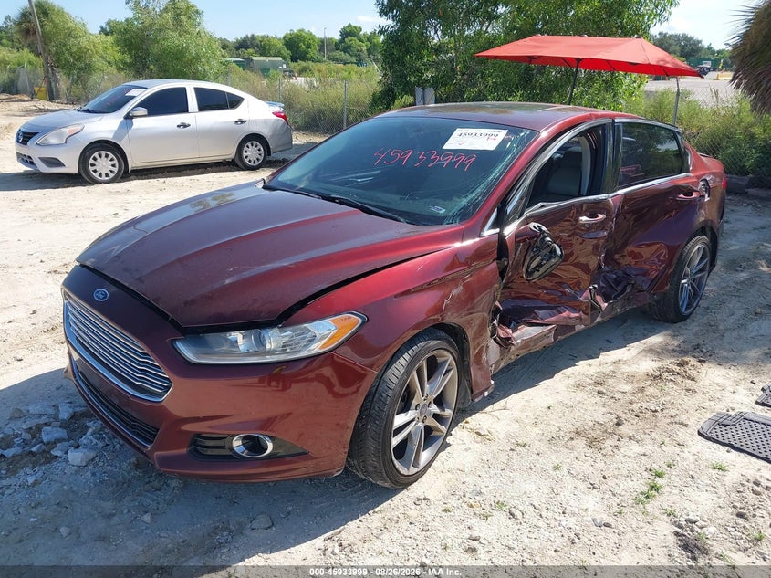 2015 Ford Fusion, Left Side, IAAI, VIN 3FA6P0D97FR242863 — photo 2