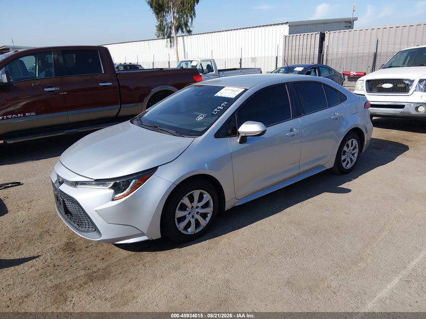 2021 Toyota Corolla, Rear, IAAI, VIN JTDEPMAE3MJ142510 — photo 2