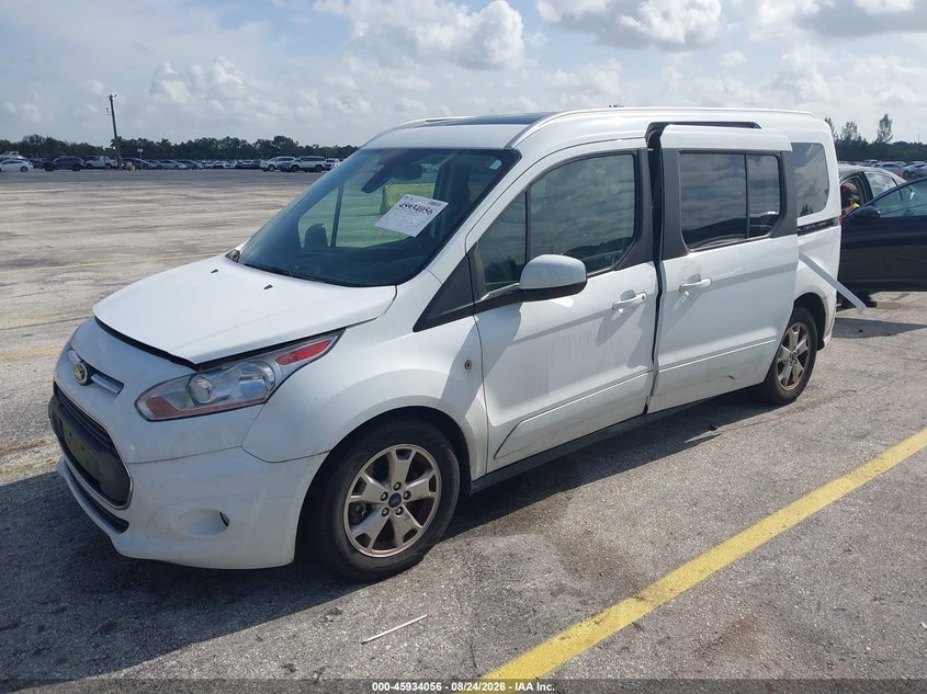 Vin: nm0ge9g78g1280551, lot: 46433181, ford transit connect titanium 20162