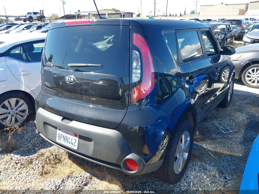 Vin: kndjn2a26g7328364, lot: 46433196, kia soul 20164