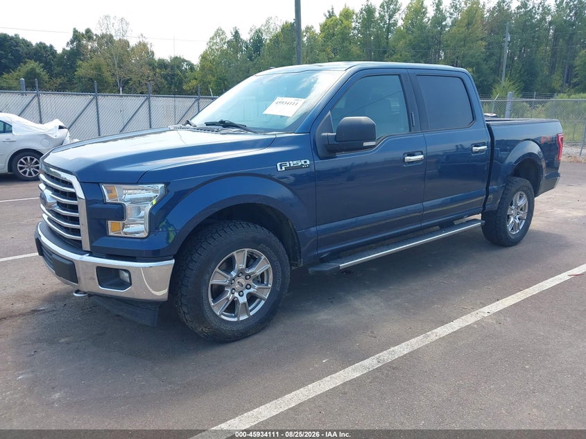 2017 Ford F-150, Right Rear, IAAI, VIN 1FTEW1EF3HFC56665 — photo 2