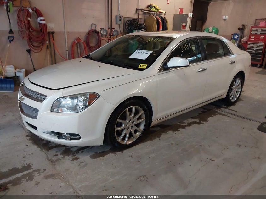 2011 Chevrolet Malibu, Right Rear, IAAI, VIN 1G1ZE5E76BF376190 — photo 2