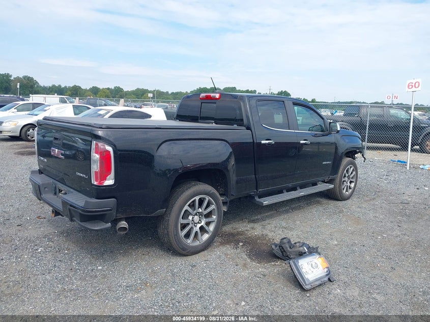 Vin: 1gtg6een2j1284791, lot: 46433323, gmc canyon denali 20184