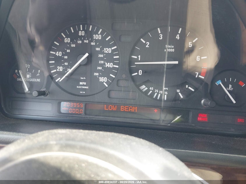 BMW 540 1995 VIN WBAHE632XSGF32306