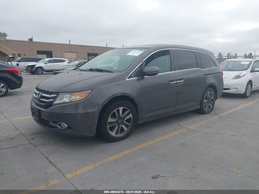 2014 Honda Odyssey, Правый бок, IAAI, VIN 5FNRL5H94EB097498 — фото 2