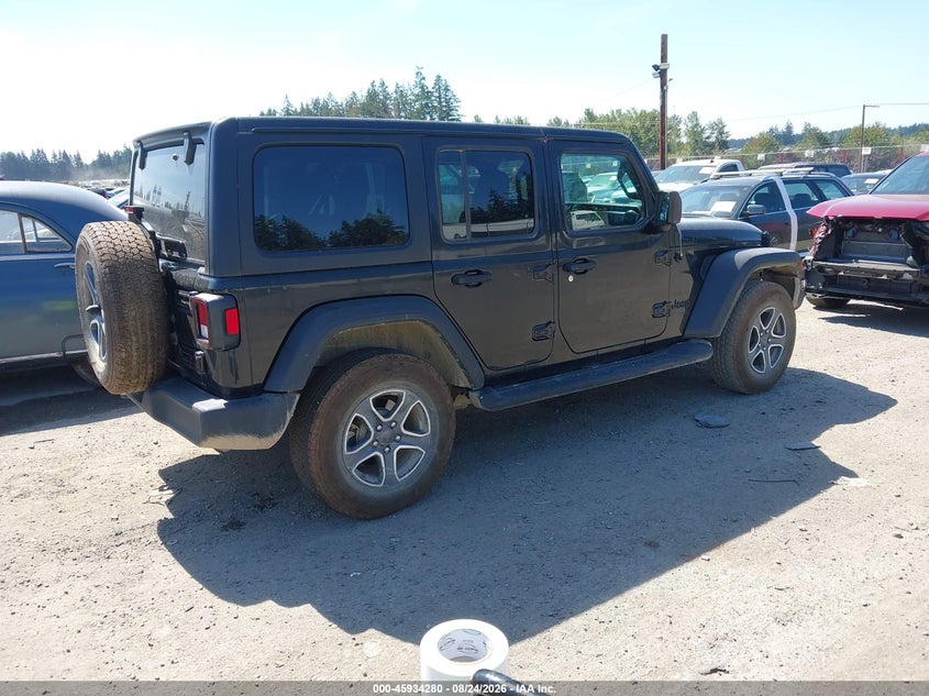 Vin: 1c4hjxdg7nw273442, lot: 46433405, jeep wrangler unlimited sport s 4x4 20224