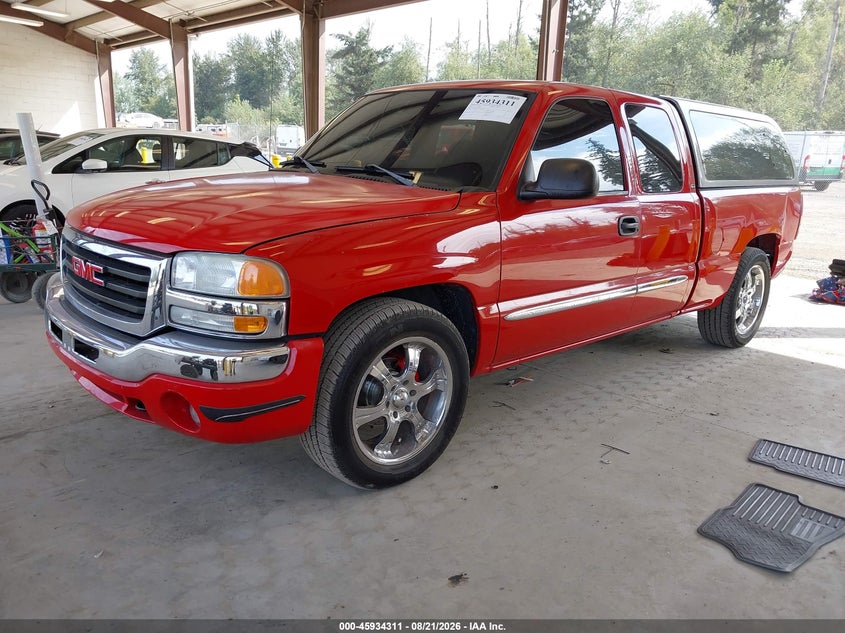 2003 GMC Sierra, Удар сзади, IAAI, VIN 2GTEC19T431200422 — фото 2