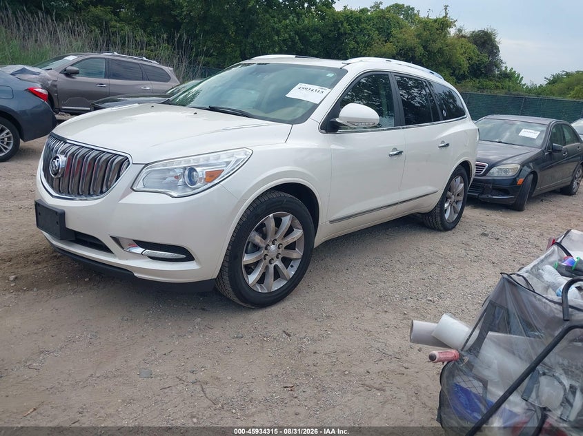 2014 Buick Enclave, Front & Rear, IAAI, VIN 5GAKVCKD9EJ154530 — photo 2