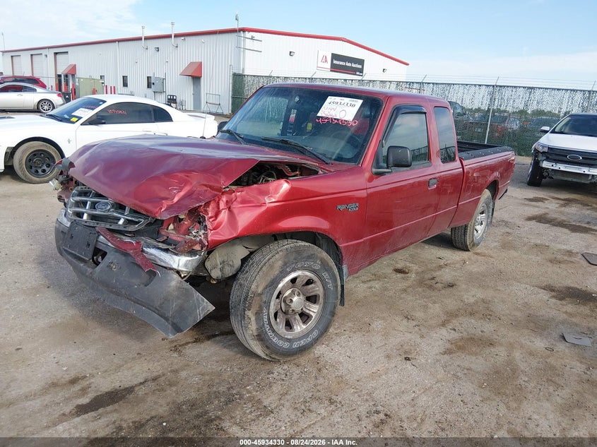 2002 Ford Ranger, Front End, IAAI, VIN 1FTYR44UX2PA07593 — photo 2