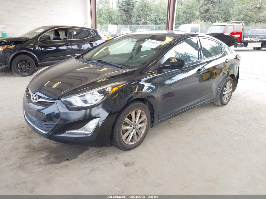 2016 Hyundai Elantra, Rear, IAAI, VIN 5NPDH4AE6GH673545 — photo 2
