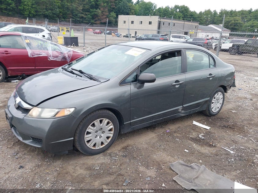 2009 Honda Civic, Rear, IAAI, VIN 2HGFA15309H514635 — photo 2