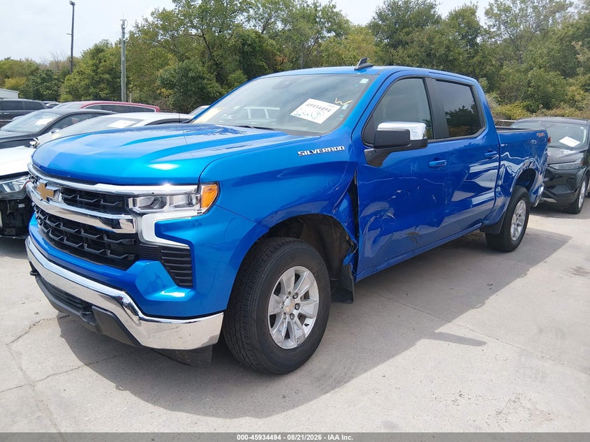 Vin: 1gcukded7sz171194, lot: 46433635, chevrolet silverado 1500 4wd  standard bed lt 20252