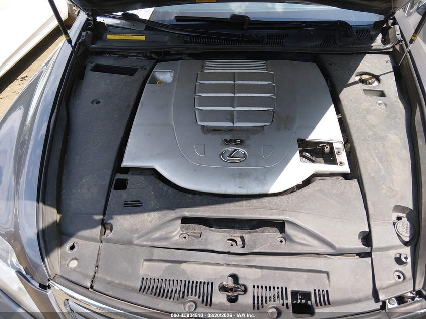 LEXUS LS 460 2012 VIN JTHCL5EF6C5014554