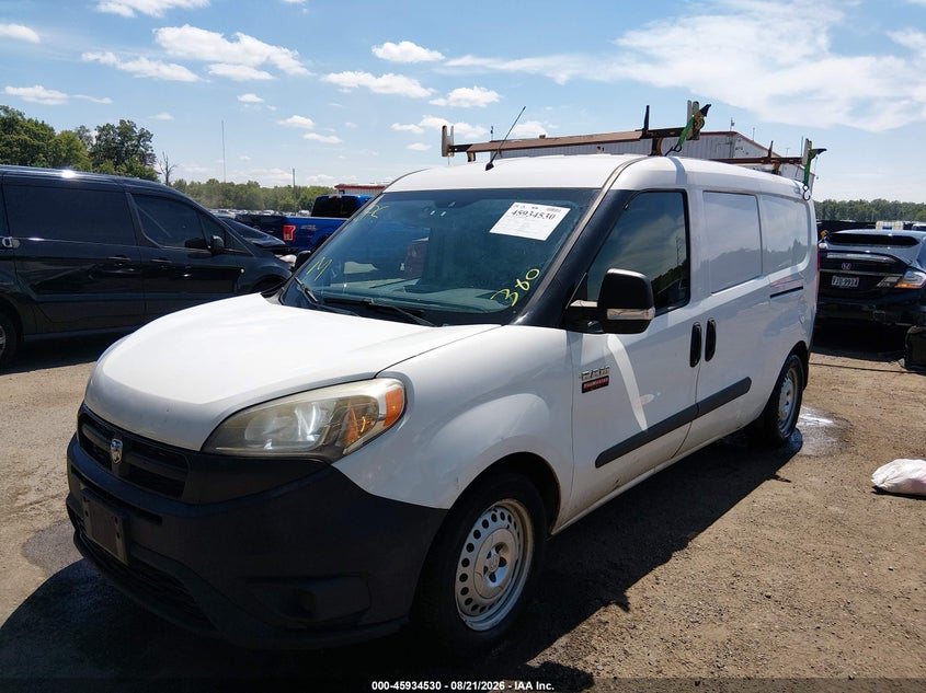 2017 RAM ProMaster City, Right Rear, IAAI, VIN ZFBERFAB5H6E26442 — photo 2
