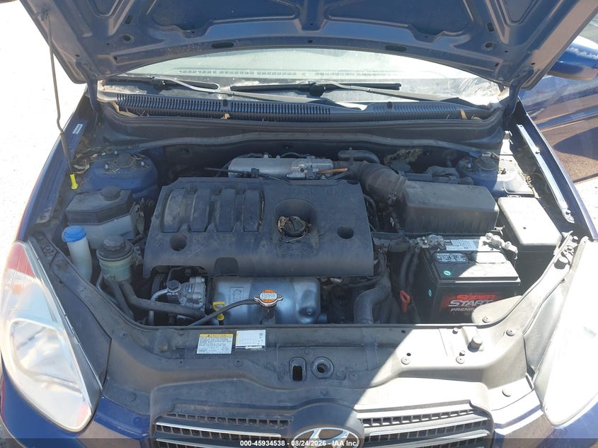 2011 HYUNDAI ACCENT SEDAN 1.6L I-4 DOHC, VVT, 110HP