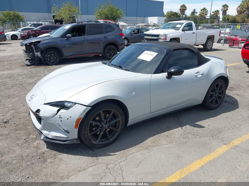 2016 Mazda MX-5, Левый перёд, IAAI, VIN JM1NDAC79G0110855 — фото 2