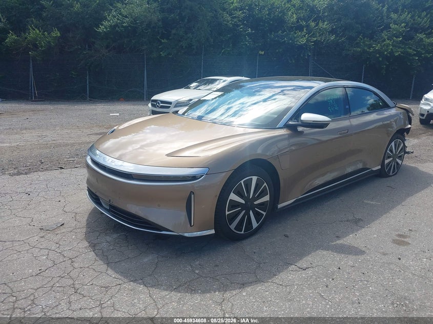 2022 Lucid Air, Удар сзади, IAAI, VIN 50EA1DCAXNA001716 — фото 2
