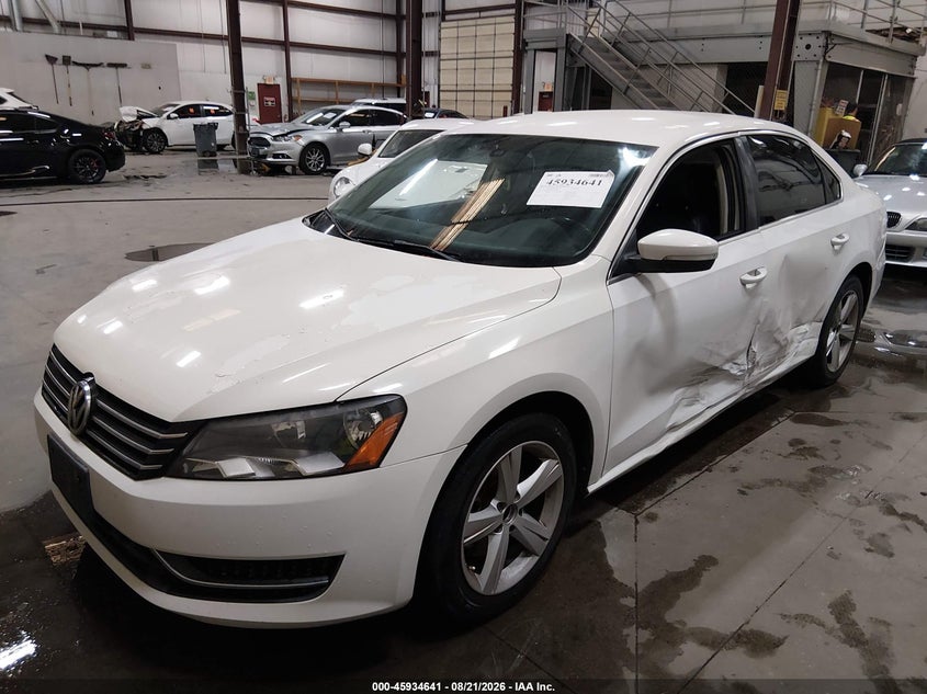2012 VOLKSWAGEN PASSAT SEDAN 2.5L I-5 DOHC, VVT, 170HP