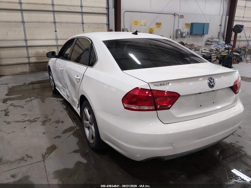 2012 VOLKSWAGEN PASSAT SEDAN 2.5L I-5 DOHC, VVT, 170HP