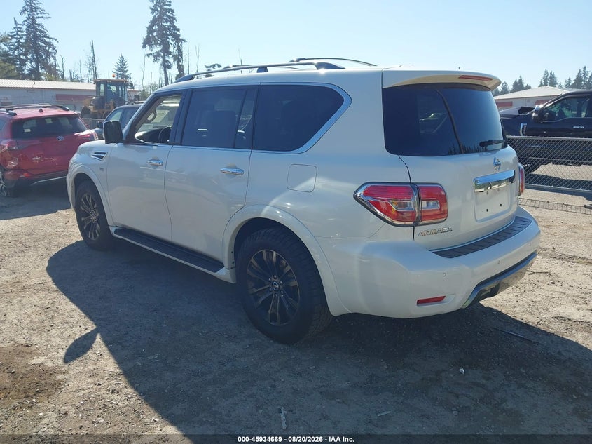 Vin: jn8ay2nc3k9581282, lot: 46433810, nissan armada platinum 20193