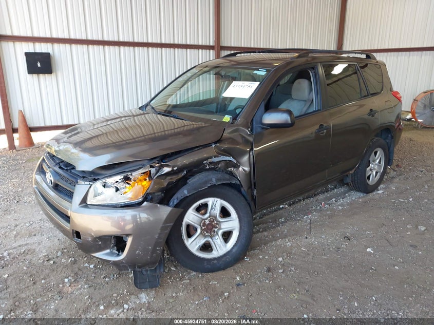 2010 Toyota RAV 4, Front & Rear, IAAI, VIN 2T3BF4DV1AW052979 — photo 2