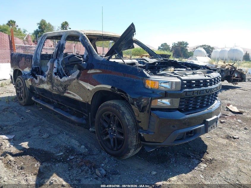 Vin: 1gcpwbek2mz237609, lot: 46433907, chevrolet silverado 1500 2wd  short bed custom 2021 img_1