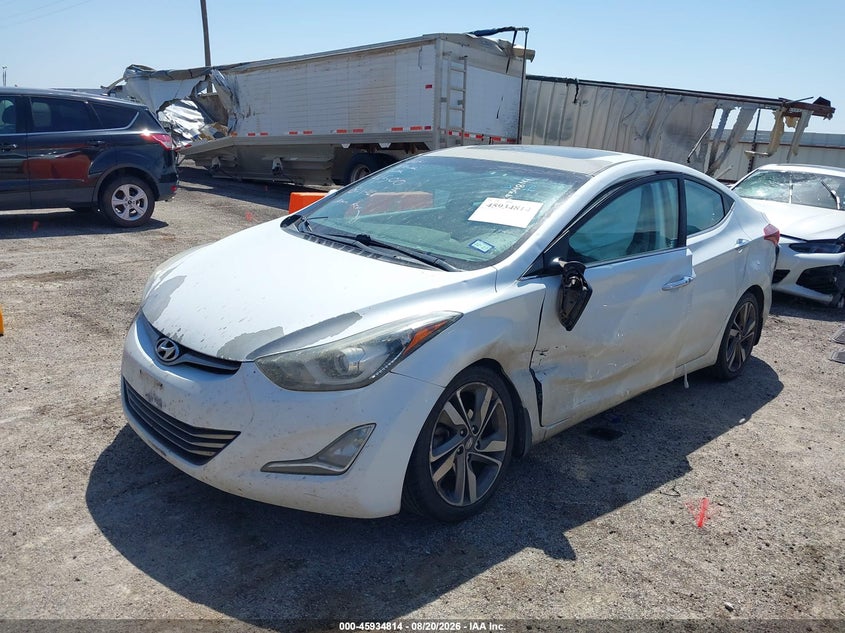 2016 Hyundai Elantra, Удар спереду, IAAI, VIN 5NPDH4AE5GH734500 — фото 2
