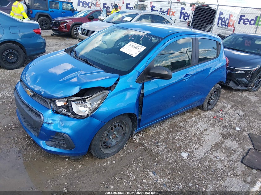 2017 Chevrolet Spark, Удар спереди, IAAI, VIN KL8CB6SA8HC744190 — фото 2