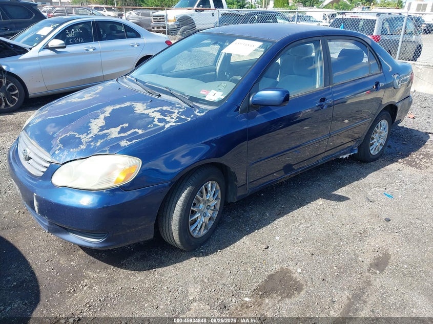 2003 Toyota Corolla, Обычный износ, IAAI, VIN JTDBR32E830041974 — фото 2