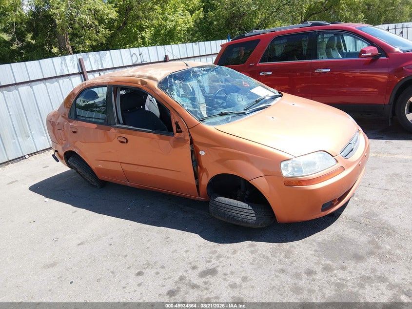 CHEVROLET AVEO 2006 VIN KL1TD56676B556448