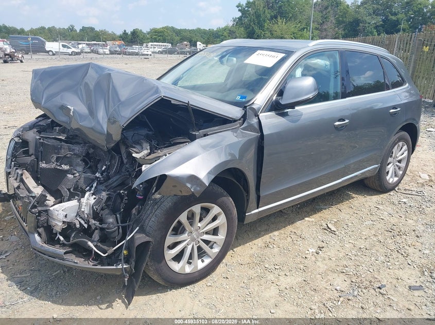 2016 Audi Q5, Front End, IAAI, VIN WA1L2AFPXGA038609 — photo 2