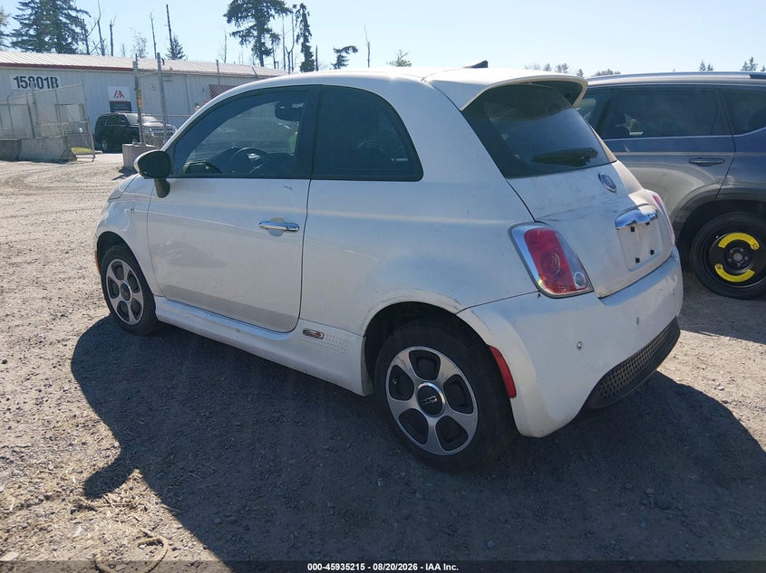 2016 FIAT 500E auction photo 3