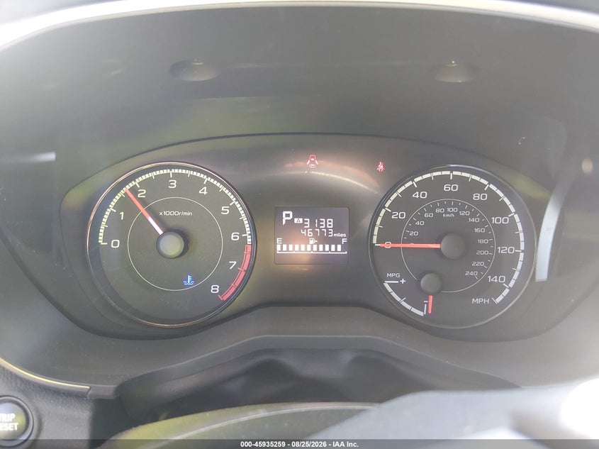 2019 SUBARU XV SPORT UTILITY VEHICLE 2.0L H-4 DI, DOHC, VVT, REGULAR , 152HP