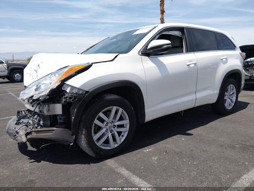 2015 TOYOTA HIGHLANDER auction photo 2