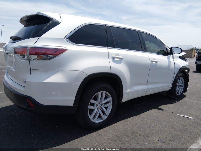 2015 TOYOTA HIGHLANDER auction photo 4