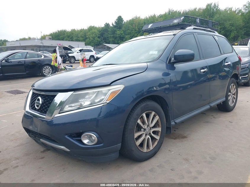 Vin: 5n1ar2mn8fc609481, lot: 46434566, nissan pathfinder sv 20152