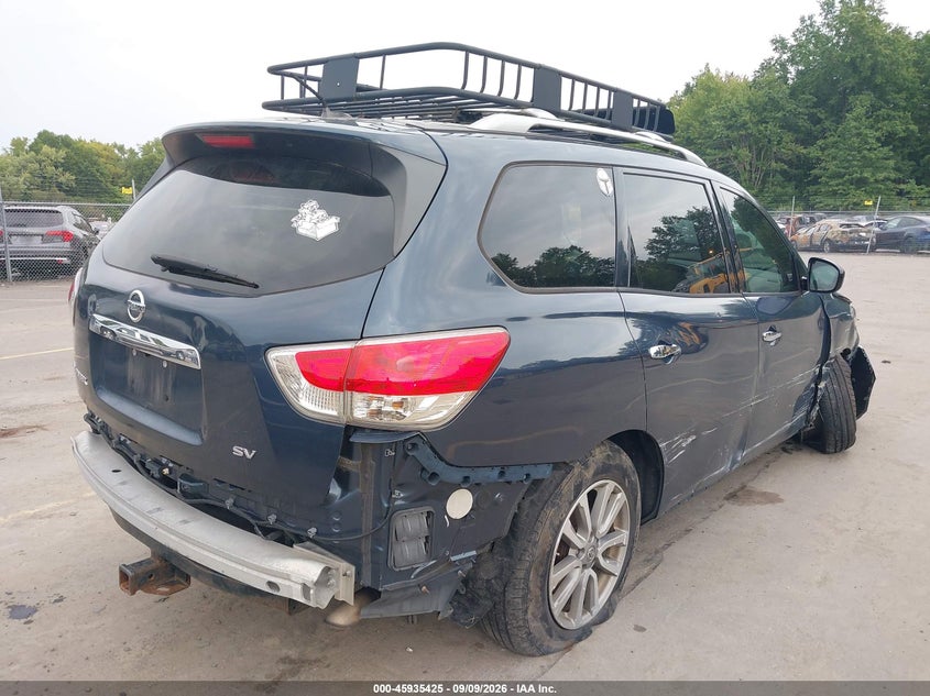 Vin: 5n1ar2mn8fc609481, lot: 46434566, nissan pathfinder sv 20154