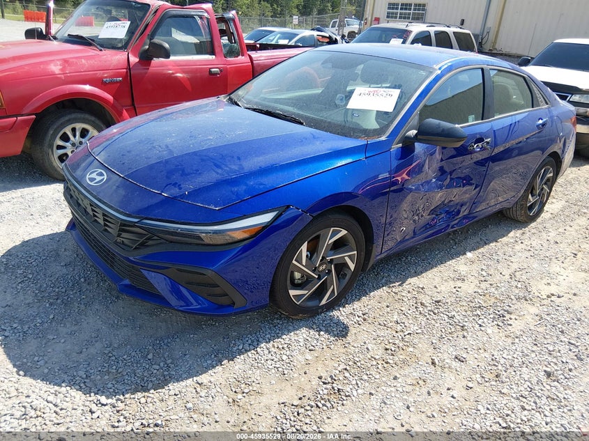 2025 Hyundai Elantra, Затоплення, IAAI, VIN KMHLM4DG0SU937745 — фото 2