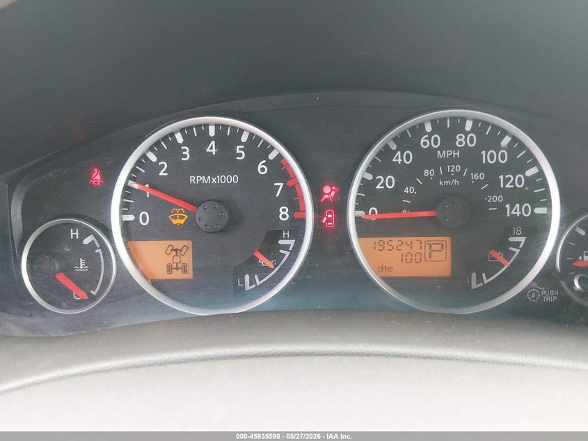 2008 NISSAN NAVARA (FRONTIER) PICKUP 4.0L V-6 DOHC, VVT, 261HP